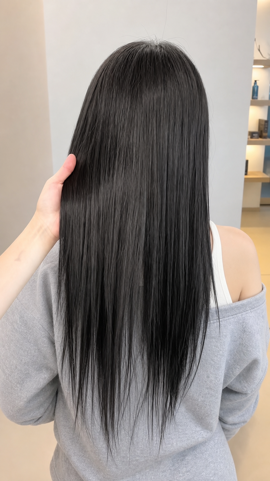 트리니티헤어 옥정로점 붉은기 없는 실버브라운 염색