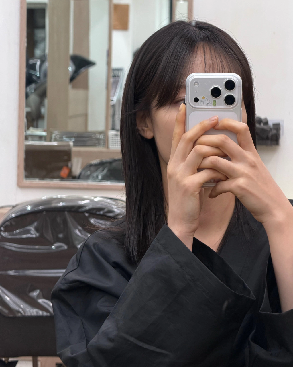의정부 신곡동 차분한 다크브라운 톤다운 완성 사진